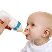 botella de alimentación del bebé del silicón de la botella de la cuchara del producto de la alimentación del bebé